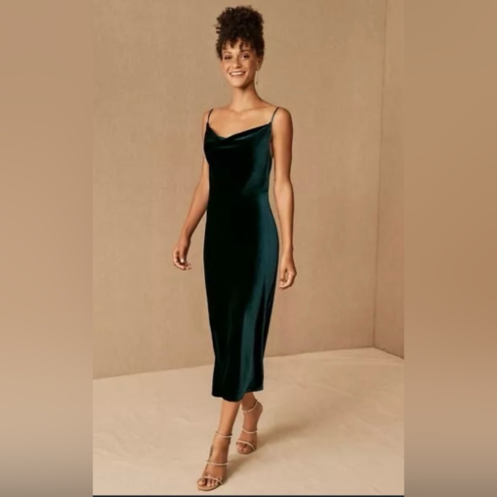 BHLDN Jenny Yoo Bentley Dress - Emerald - size 10